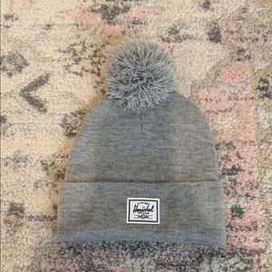 Herschel Supply Company Light Gray Beanie with Pom-Pom